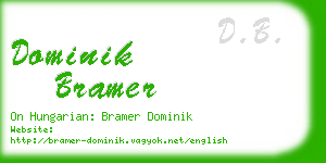 dominik bramer business card